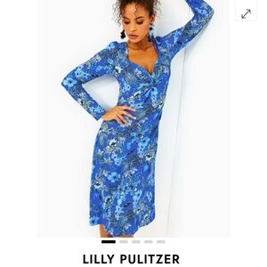 Lilly Pulitzer Blue Floral Women's Dress